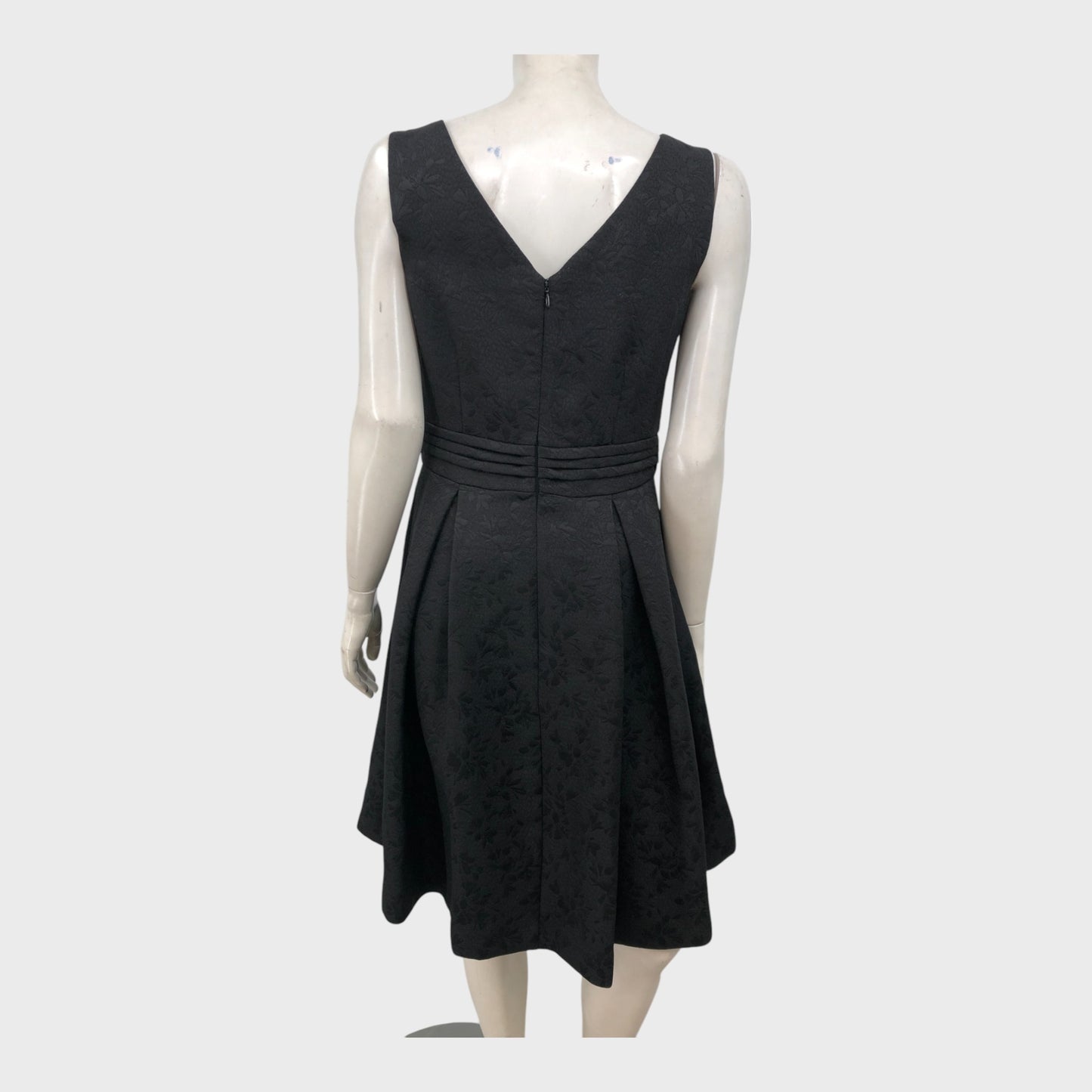 Precis Petite Black Jacquard Dress - Size 10