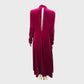 Florere Magenta Velvet High Neck Dress - Size 14