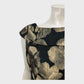 Precis Petite Black/Gold Jacquard Top - Size 14