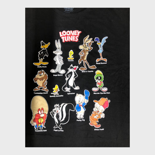 Looney Tunes Character T-Shirt. Black