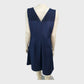 Jacques Vert Petite Navy Embellished Dress - Size 14