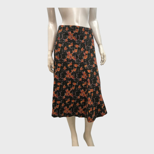 Branded Green Floral Skirt - Size 10