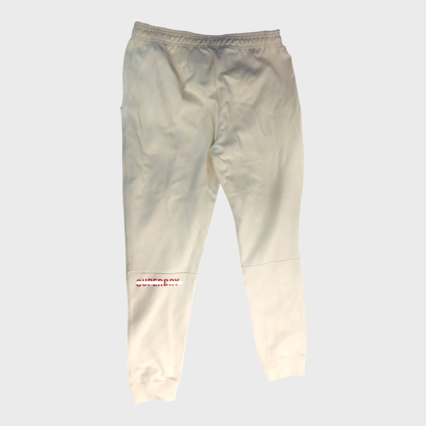 Branded Cream Cuffed Joggers