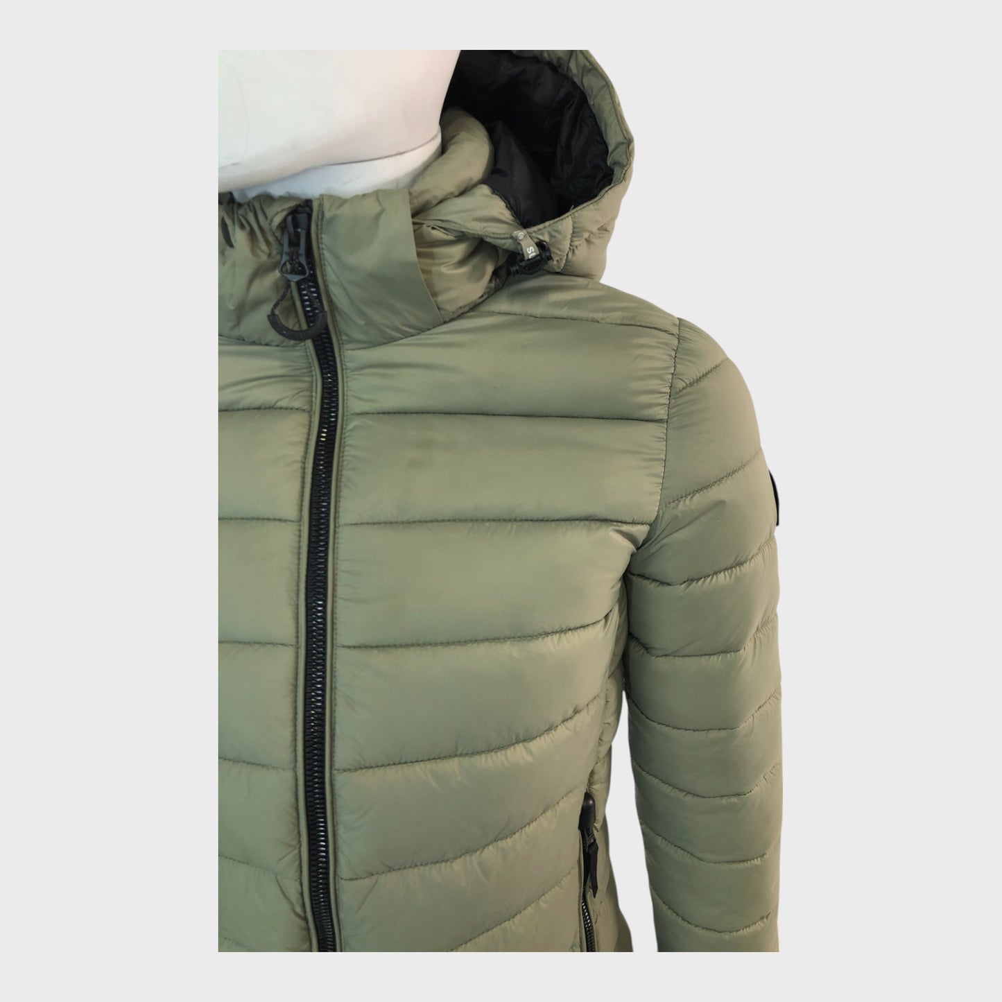 Branded Green Padded Coat -size 10