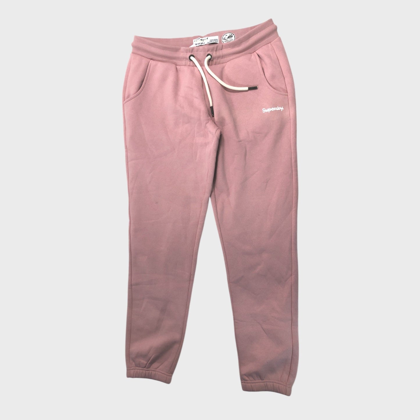 Branded Light Pink Cuff Joggers - Size 16