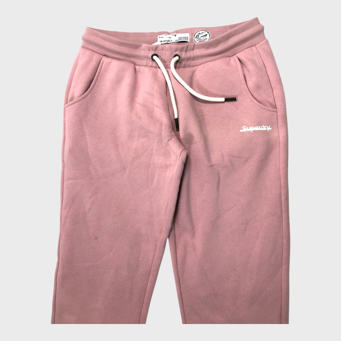 Branded Light Pink Cuff Joggers - Size 16