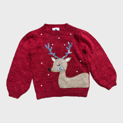 Red Reindeer Jumper