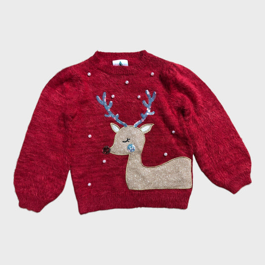 Red Reindeer Jumper