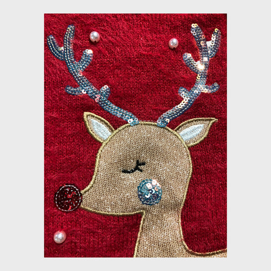 Red Reindeer Jumper