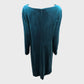 Jacques Vert Teal Velvet Dress