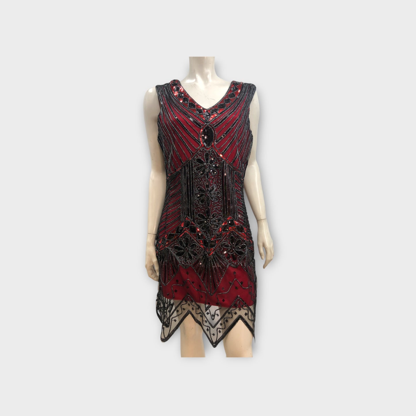 Gatsby 1920's Flapper Dress With Accessories