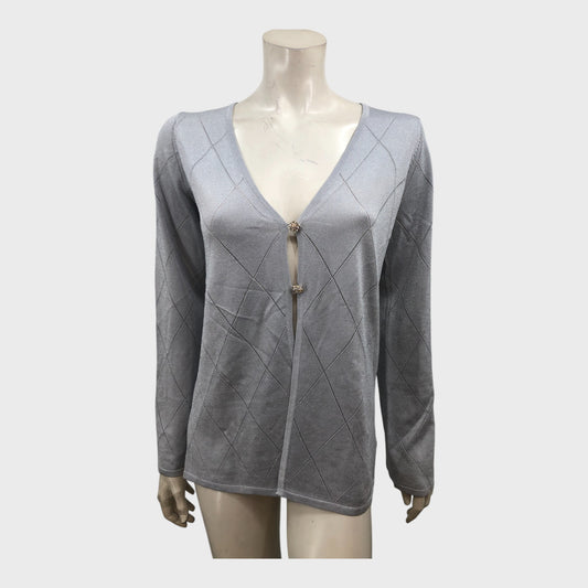 Kitri Grey Cardigan - Size 14