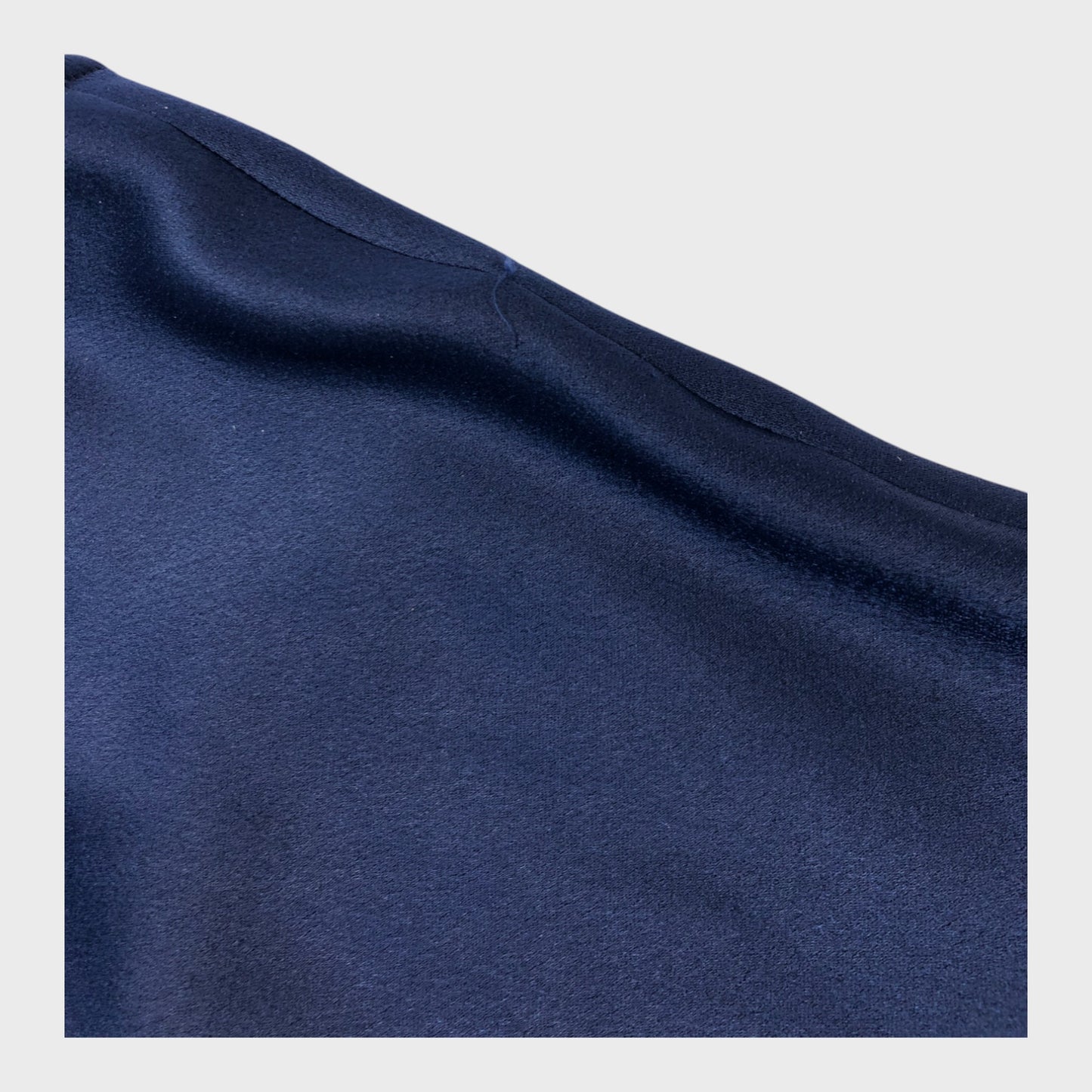 Jacques Vert Dark Blue Satin Skirt -Size 16