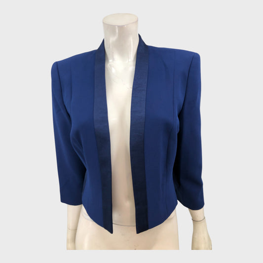 Jacques Vert Navy Cropped Jacket