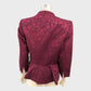 Jacques Vert Burgundy Floral Jacket