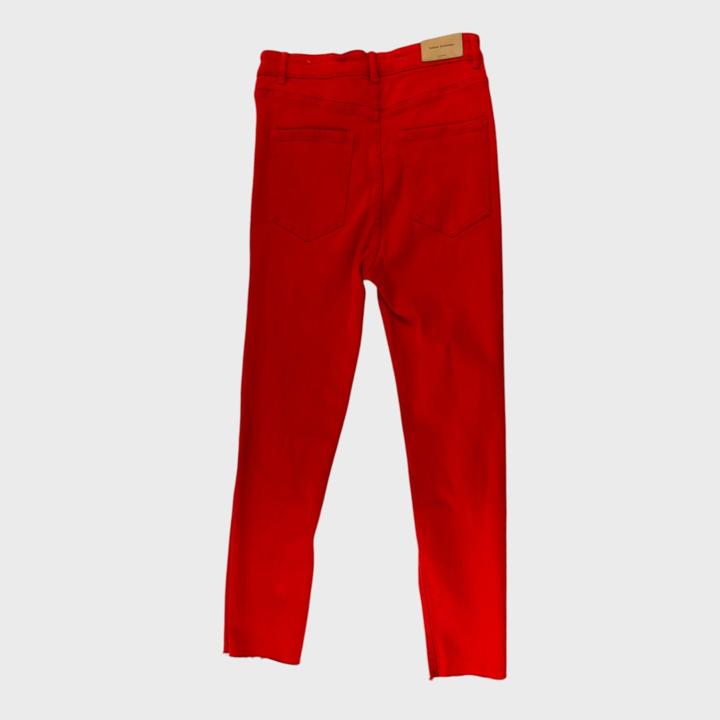 Zara Red High Waisted Skinny Jeans - Size 10