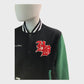 H'echbone Paris Black Varsity Jacket - Size Extra Large