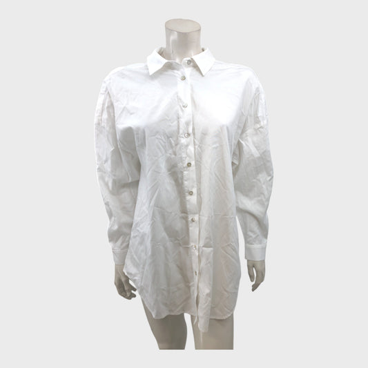 Branded Off-White Oversized Shirt - Size 12