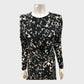 Branded Black Animal Print Dress - Size 12