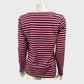 Branded Black/Pink Striped Top - Size 12