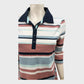 Dash White/Blue Striped Polo Shirt -Size 10