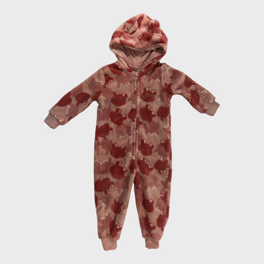 Blush Pudsey Fleece Hoodie Onesie