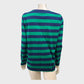 Branded Navy/Green Striped T-Shirt - Size 12