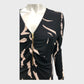 Branded Black Zip Jersey Dress - Size 12