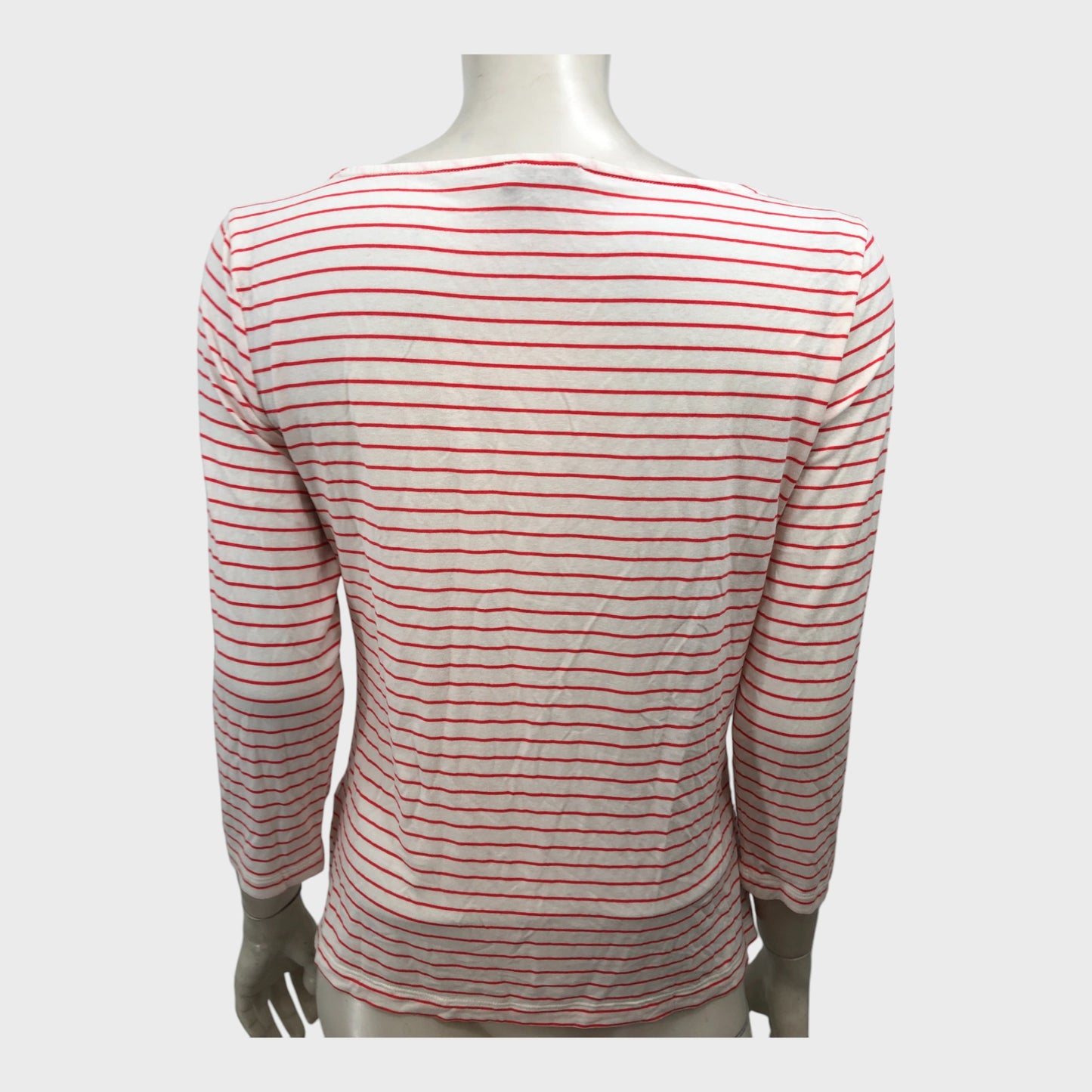 Branded Red/White Striped Top - Size 12