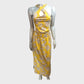 Branded Yellow Dahlia Print Maxi Dress - UK 16