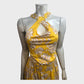 Branded Yellow Dahlia Print Maxi Dress - UK 16