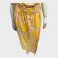 Branded Yellow Dahlia Print Maxi Dress - UK 16