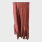 Branded Cinnamon Cotton Voile Halter neck Full Length Dress
