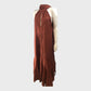 Branded Cinnamon Cotton Voile Halter neck Full Length Dress