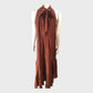 Branded Cinnamon Cotton Voile Halter neck Full Length Dress