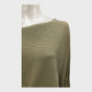 Branded Green Asymmetrical Thin Knit Jumper - Size 12