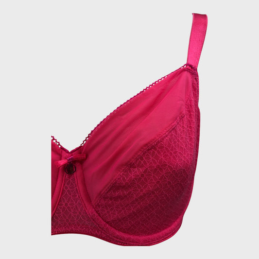 Chantelle Lipstick Pink Underwired Bra 34F