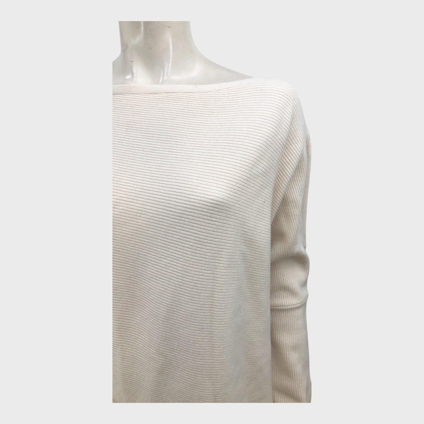 Branded Pearl Cream Asymmetric Tunic - Size 12