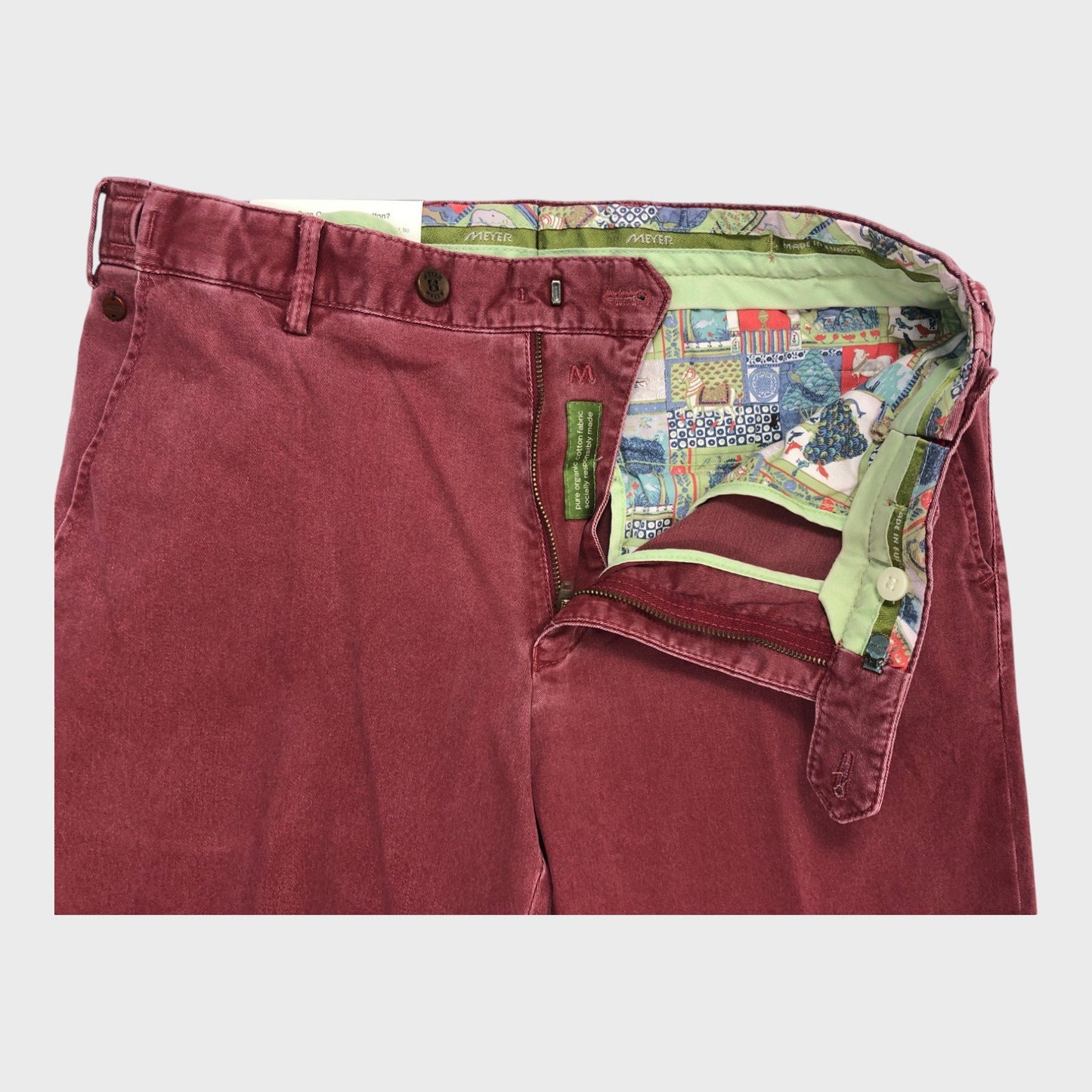 Burgundy MEYER Oslo Men's Trousers