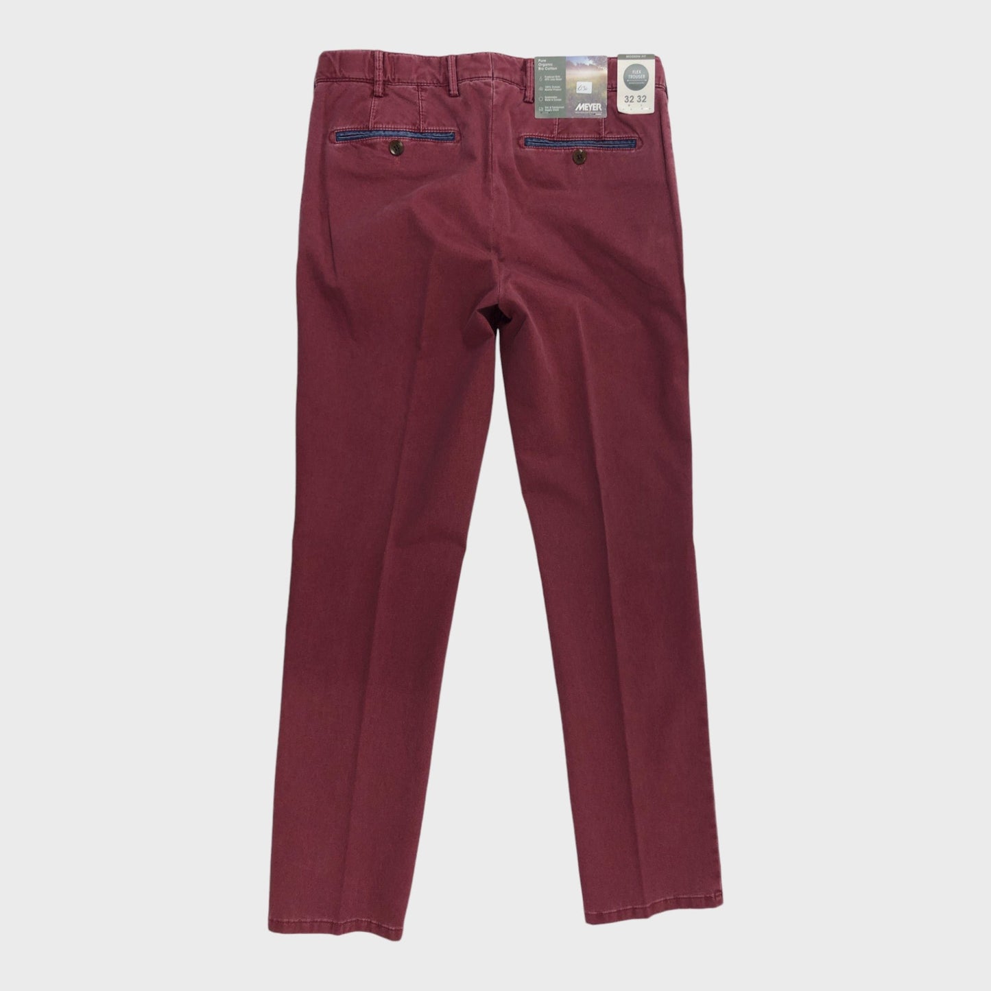 Burgundy MEYER Oslo Men's Trousers