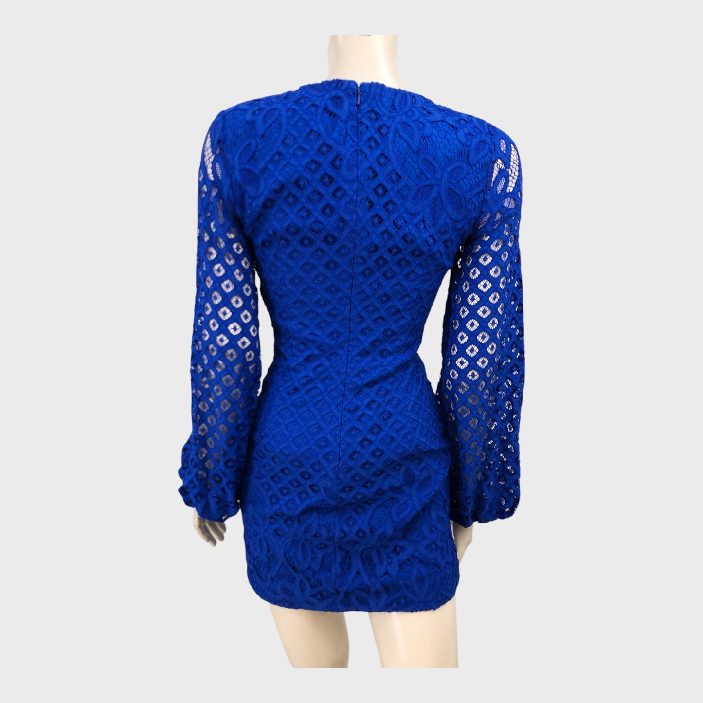 Bardot Blue Lace Dress - Size 6