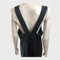 Branded Black Satin Layering Slip Dress - UK 16
