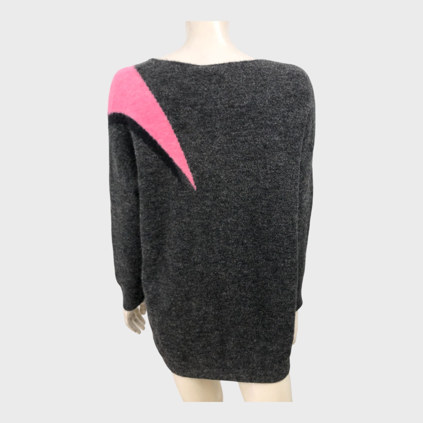 Branded Charcoal Lightning Bolt Knit Jumper - Size 12