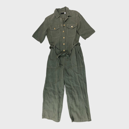 Branded Green Utility Jumpsuit - Size 12