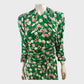 Branded Green Lantana Flower Print Midi Dress