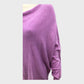 Branded Purple Draped Jumper - Size 12