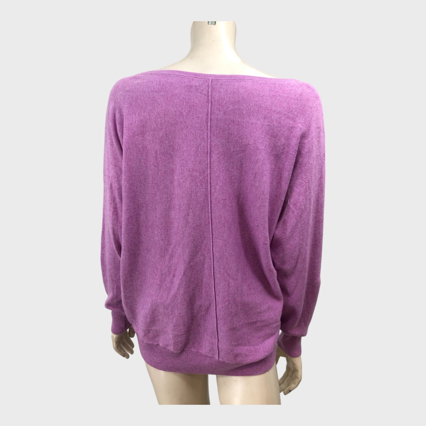 Branded Purple Draped Jumper - Size 12