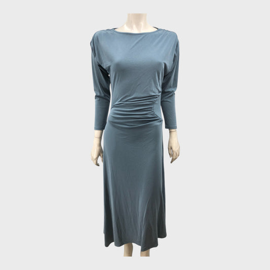 Branded Asymmetrical Midi Dress