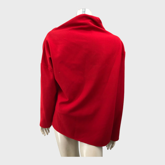 Zara Red Draped Top - Size 12