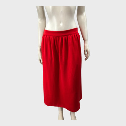 Red Midi Skirt - Size 12